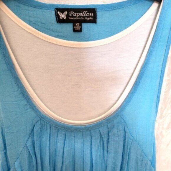 Papillon Summer Tunic Dress Women's Sz S - Picture 2 of 10